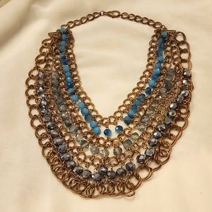 Gorgeous blue and gray necklace